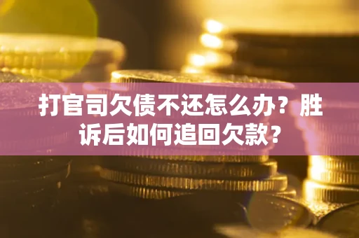 北京打官司欠债不还怎么办？胜诉后如何追回欠款？