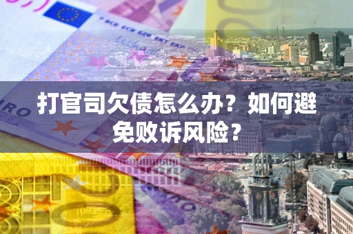 北京打官司欠债怎么办？如何避免败诉风险？