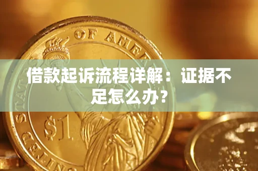 北京借款起诉流程详解：证据不足怎么办？