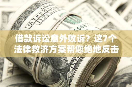 北京借款诉讼意外败诉？这7个法律救济方案帮您绝地反击！