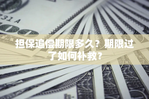 北京担保追偿期限多久？期限过了如何补救？